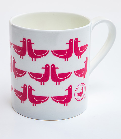 Oscar Everywhere Bone China Mug - Pink