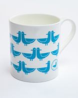 Oscar the Seagull Tea Towel