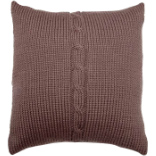 Chunky Cable Cushion - Mink