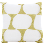 Twist Cusion - Cream / Celery