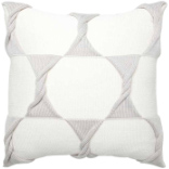 Twist Cushion - Cream / Silver