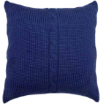 Chunky Cable Cushion - Indigo