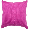 Chunky Cable Cushion - Lipstick
