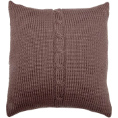 Chunky Cable Cushion - Mink