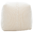 Chunky Cable Pouf - Aran