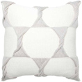 Twist Cushion - Cream / Silver