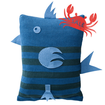 Birdy Cushion - Blue