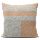 Blocks Cushion Cover - Beige and Grey