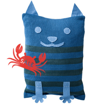 Cat Cushion - Blue