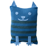 Cat Cushion Cover - Blue