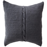 Chunky Cable Cushion - Smoke