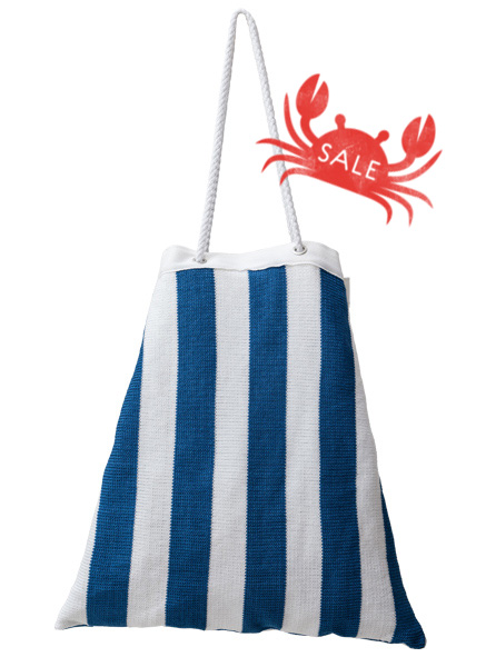 Drawstring Beach Bag - Marine