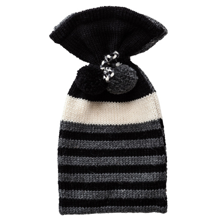 Hot Water Bottle Cover - Black & Grey