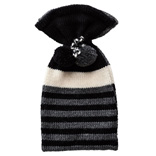 Hot Water Bottle Cover - Black / Grey