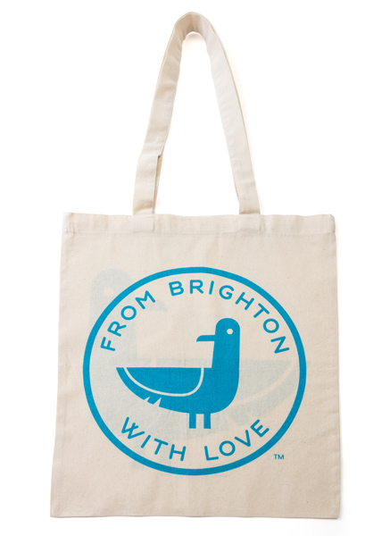 Oscar the Seagull Cotton Shopping Bag