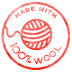Made with 100% Wool